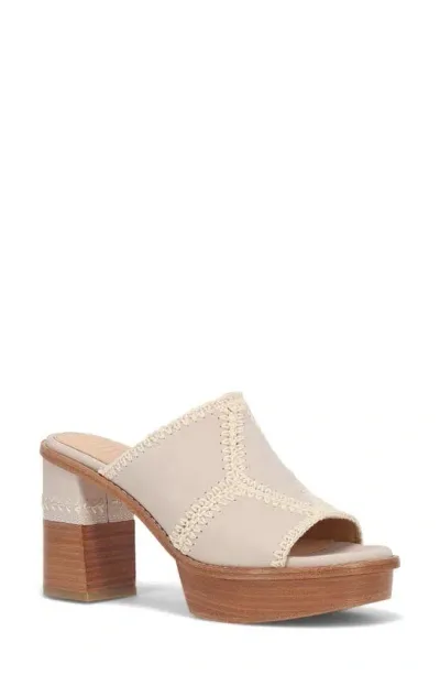 Frye Pipa Crochet Platform Sandal In Ivory