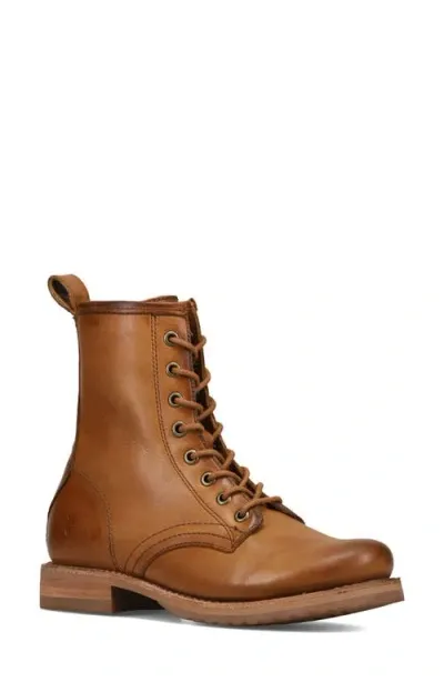 Frye Veronica Combat Boot In Caramel - Avalon