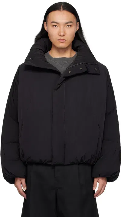 Fumito Ganryu Black Constructive Stealth Down Jacket