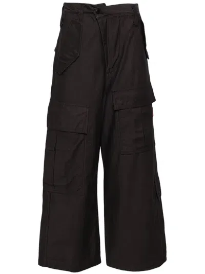 Fumito Ganryu Graffiti Cargo Pants In Black