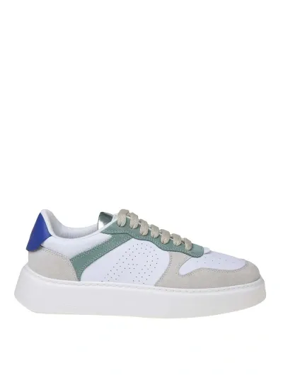 Furla Sneaker Basic Model In Multicolored Synthetic Leather In White