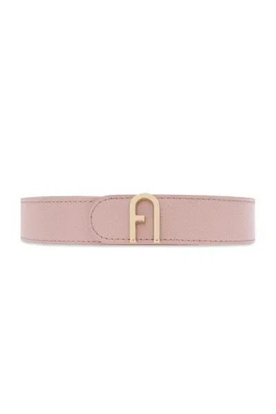 Furla Logo Buckled Belt In Pink