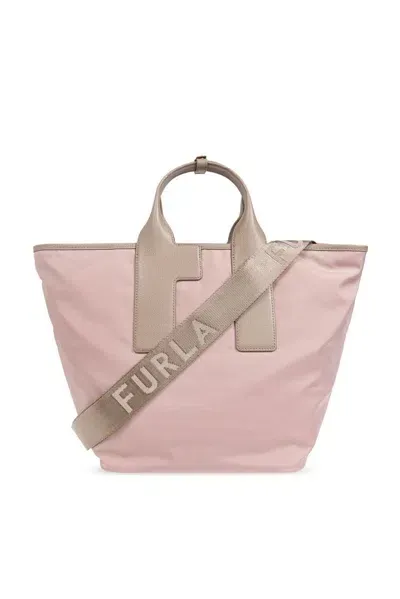 Furla Piuma Medium Top Handle Bag In Pink