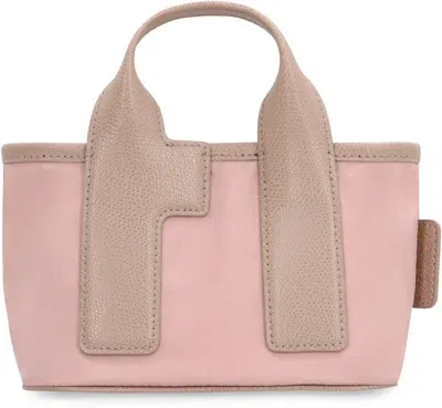 Furla Mini Piuma Canvas Tote Bag In Multi