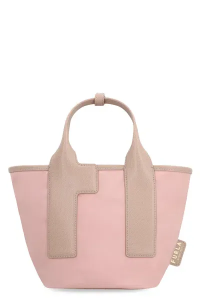 Furla Canvas Tote Bag In Pink