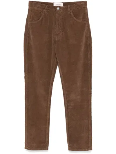 Fursac Corduroy Trousers In Brown