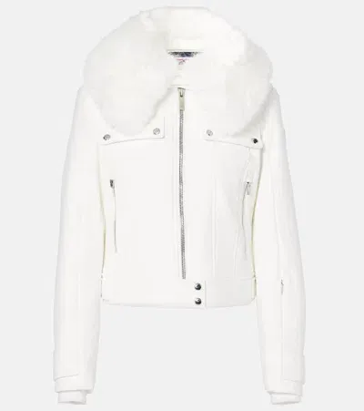 Fusalp Maeli Faux Fur-trimmed Ski Jacket In White