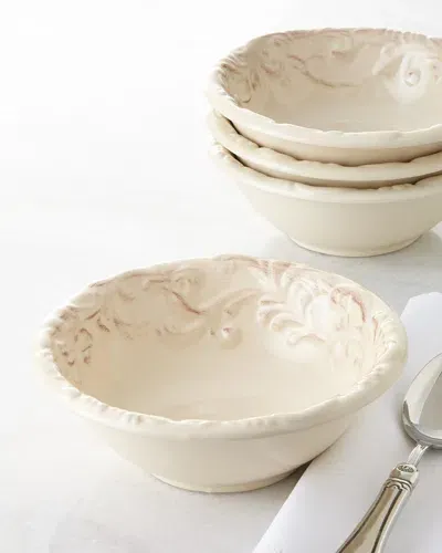 G G Collection Four Salad Bowls In Cream