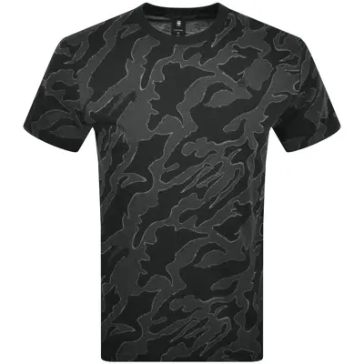 G-star G Star Raw Island Camo T Shirt Black