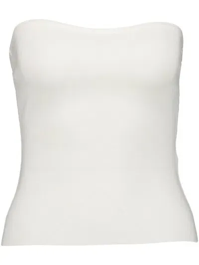 Gabriela Hearst Musgrave Wool And Silk-blend Top In White