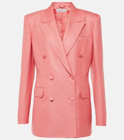 Gabriela Hearst Gavin Silk And Wool Blazer In Watermelon