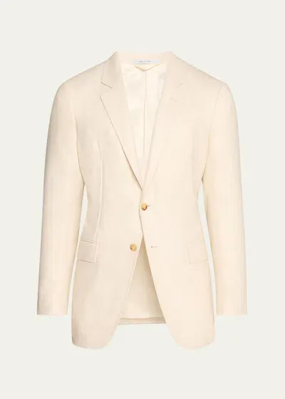 Gabriela Hearst Irving Wool And Silk Blazer In Ivory Multi