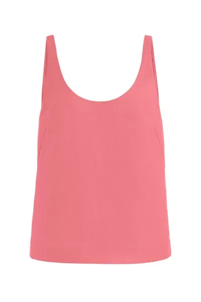 Gabriela Hearst Muriel Tank Top In Watermelon Silk Virgin Wool