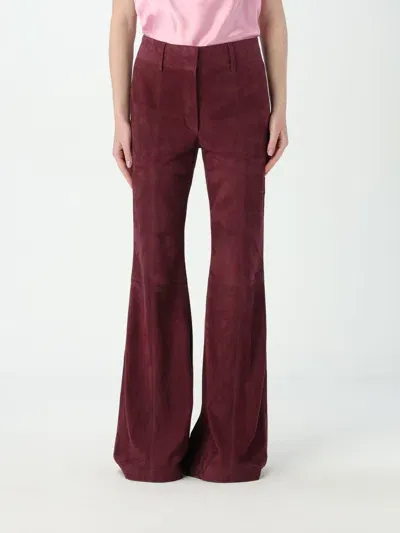 Gabriela Hearst Pants  Woman Color Burgundy