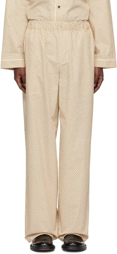 Galilee-by-sea Beige Polka Miles Pyjama Pants