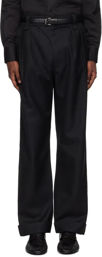 Galilee-by-sea Black Classic Turn Up Trousers