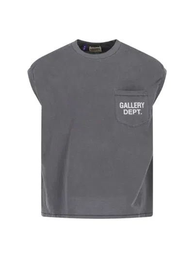 Gallery Dept. T-shirt Logo In Gray