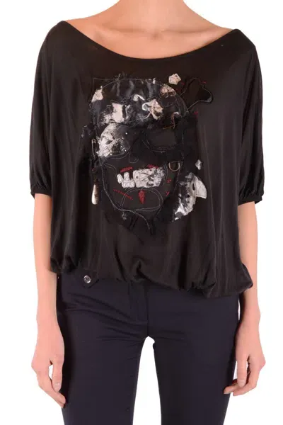 Galliano Tshirt Short Sleeves In Black