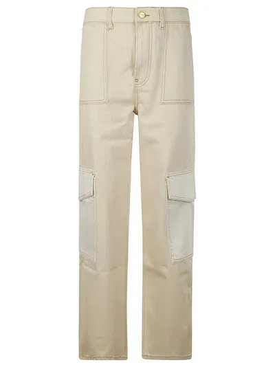 Ganni Angi Straight Leg Jeans In White