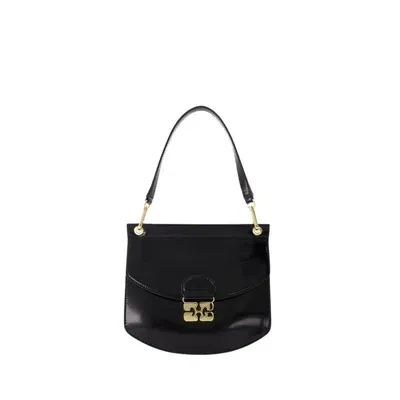 Ganni Apo-g Small Bag -  - Synthetic Leather - Black