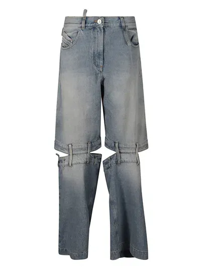 Ganni Ashton Mid-rise Jeans In Sky Blue