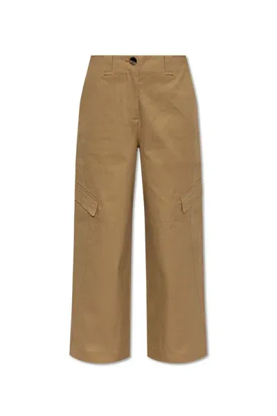 Ganni Cargo Pants In Beige