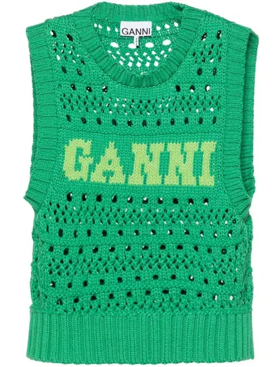 Ganni Jackets In Green