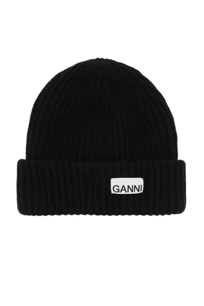 Ganni Hats In Black