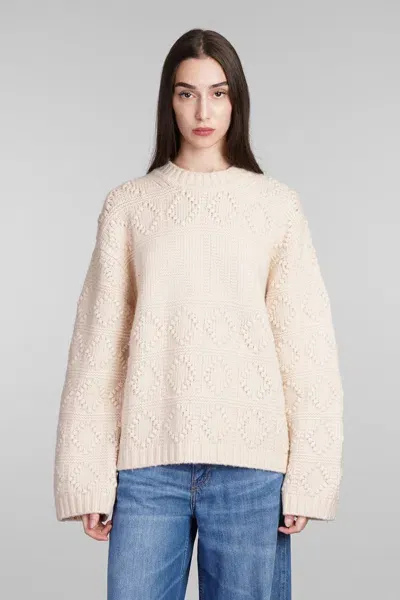 Ganni Knitwear In Beige