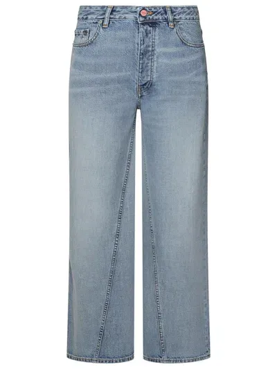 Ganni Light Blue Cotton Jeans