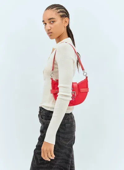 Ganni Small Bucky Crossbody Bag In Red