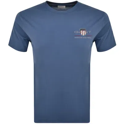 Gant Original Archive Shield T Shirt Blue