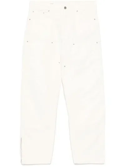 Garment Workshop Double Knee Trousers In White