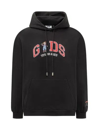 Gcds Chucky Logo Hoodie In Black