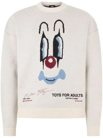 Gcds Clown Sweater In Gray