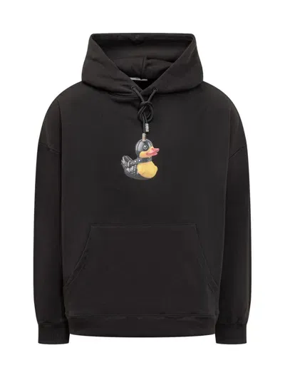 Gcds Duck Hoodie In Black