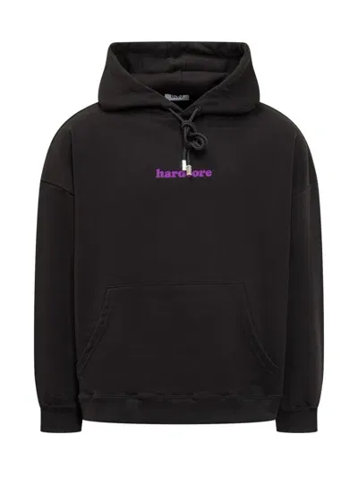 Gcds Embroidered Hoodie In Black