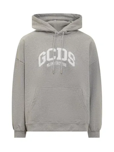 Gcds Loose Sweatshirt In Grey