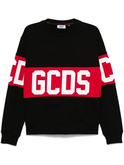 Gcds Logo-print Sweatshirt In Black