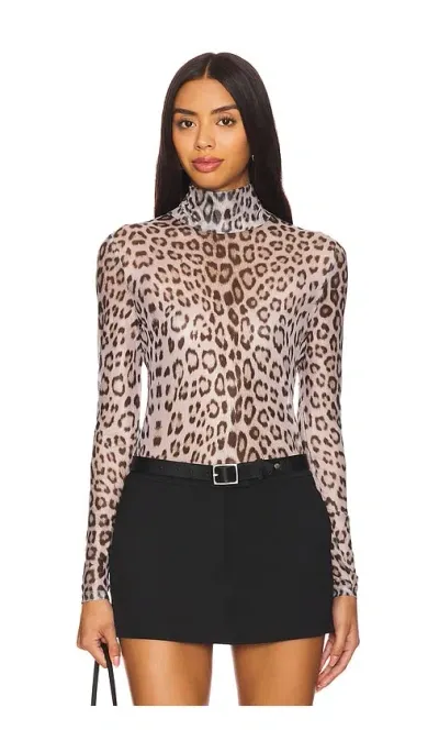 Generation Love Tyla Leo Mesh Top In Brown