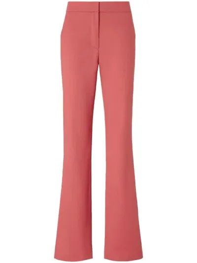 Genny High-waist Flared Trousers In Pink