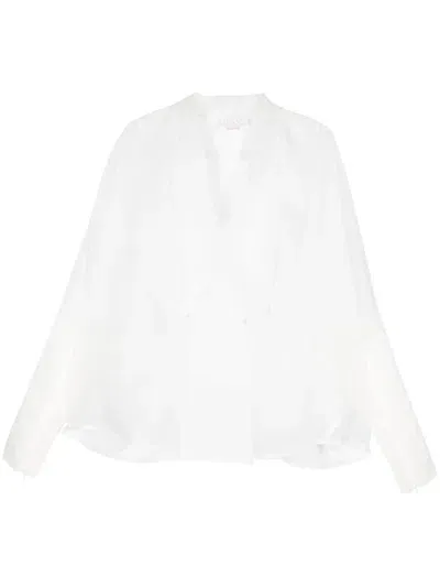 Genny Silk Blouse In White