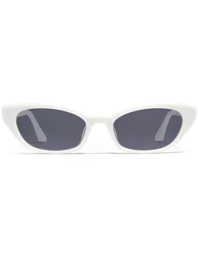 Gentle Monster Pesh Sunglasses In White