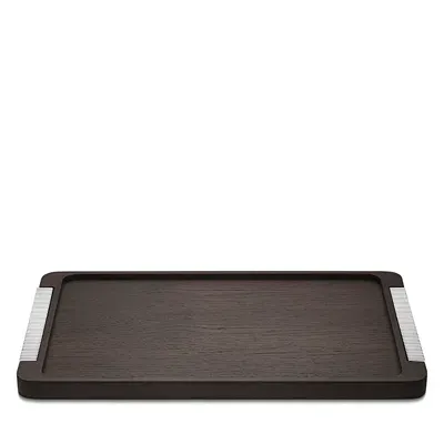 Georg Jensen Bernadotte Tray In Brown