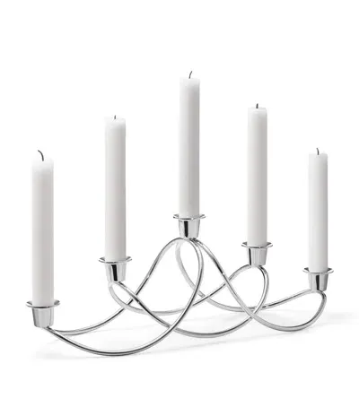 Georg Jensen Harmony Candle Holder In Metallic