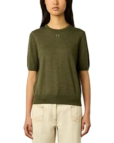 Gerard Darel Lysea Wool Tee In Khaki