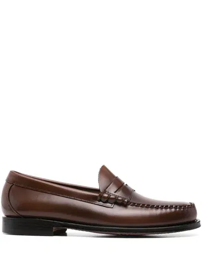 G.h. Bass & Co. Weejuns 90s Loafers In Brown