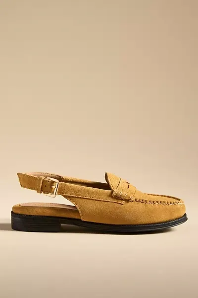 G.h.bass Weejuns Whitney Slingback Loafers In Yellow