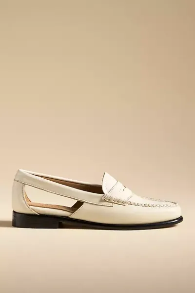 G.h.bass Whitney Weejun Cutout Penny Loafer In White