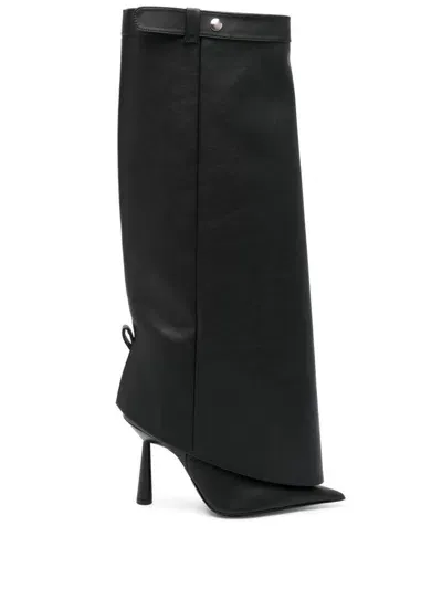 Gia Borghini 100mm Florence Boots In Black